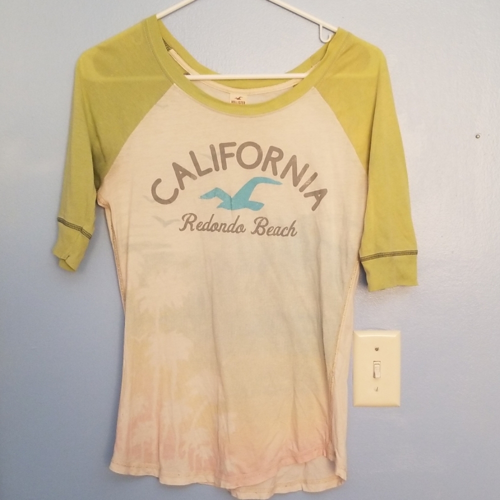 Hollister 3/4 length sleeve shirt